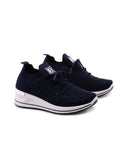 Sneaker zeppa con strass da donna