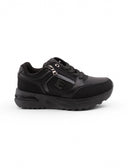 Sneaker con lacci e zip da donna