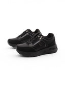 Sneaker con lacci e zip da donna