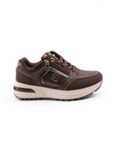 Sneaker con lacci e zip da donna