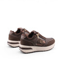 Sneaker con lacci e zip da donna