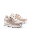 Sneaker platform con strass da donna