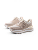 Sneaker platform con strass da donna