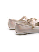 Ballerina da bimba con fiocco metallico