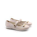 Ballerina da bimba con fiocco metallico