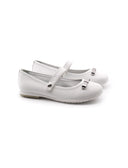 Ballerina da bimba con fiocco metallico