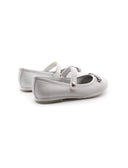Ballerina da bimba con fiocco metallico