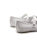 Ballerina da bimba con fiocco metallico