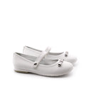 Ballerina da bimba con fiocco metallico