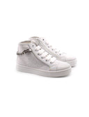 Sneaker alta da bimba con catena e zip