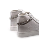 Sneaker alta da bimba con catena e zip