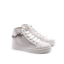 Sneaker alta da bimba con catena e zip