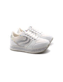 Sneaker platform con glitter da bimba