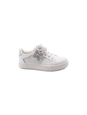 Sneaker con fiori con strass da bimba