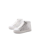 Sneaker alta gioiello con zip da bimba