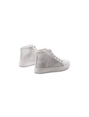 Sneaker alta gioiello con zip da bimba