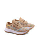 Sneaker traforata multicolor da donna