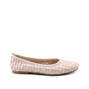 Ballerina in pelle intrecciata da donna