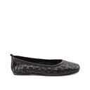 Ballerina in pelle intrecciata da donna