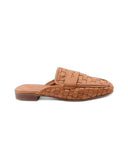 Sabot in pelle intrecciata da donna