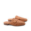 Sabot in pelle intrecciata da donna