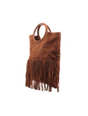 Alma borsa scamosciata con frange donna