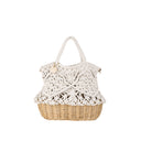 Borsa mare con fondo in paglia