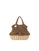 Borsa mare con fondo in paglia