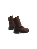Stivaletto in pelle con zip laterale