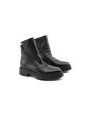 Stivaletto nero con doppia zip laterale