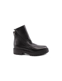 Stivaletto nero con doppia zip laterale