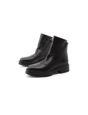 Stivaletto nero con doppia zip laterale