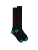 LD1619 calza lunga a pois da donna