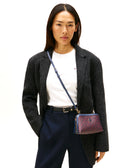 Monoplay Leather Mini Crossover borsa