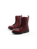 Anfibio da donna in vera pelle con zip