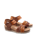 Sandalo in pelle da donna