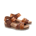 Sandalo in pelle da donna