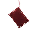 Pochette scamosciata con borchie donna