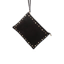 Pochette scamosciata con borchie donna