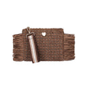Pochette con frange da donna