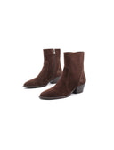 Stivaletto texano scamosciato da donna