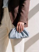 Pochette in vera pelle donna con catena