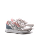 Sneaker in pelle scamosciata e tessuto