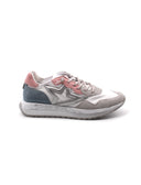 Sneaker in pelle scamosciata e tessuto