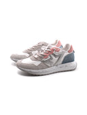 Sneaker in pelle scamosciata e tessuto