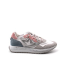 Sneaker in pelle scamosciata e tessuto