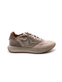 Sneaker in pelle scamosciata e tessuto