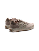 Sneaker in pelle scamosciata e tessuto
