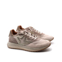 Sneaker in pelle scamosciata e tessuto