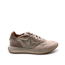 Sneaker in pelle scamosciata e tessuto